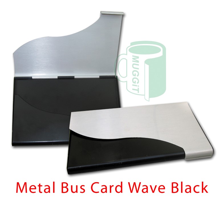 Metal Bus Card Wave Black