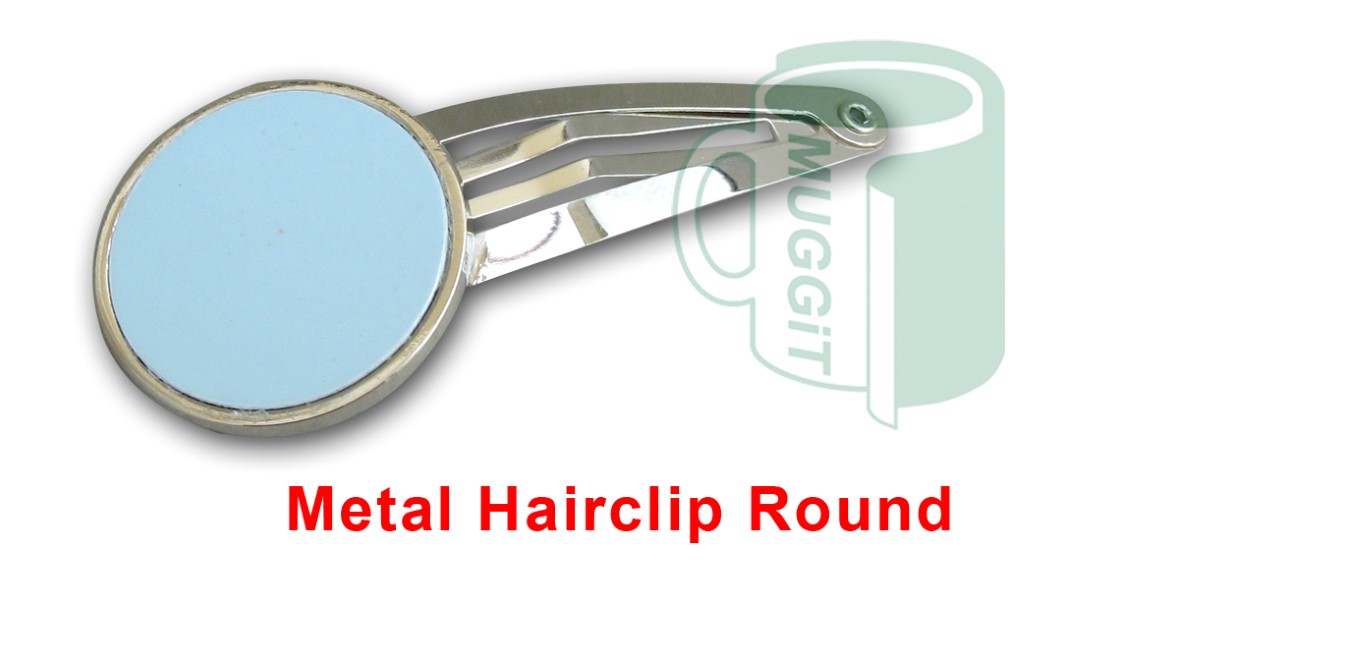 Metal Hairclip Round