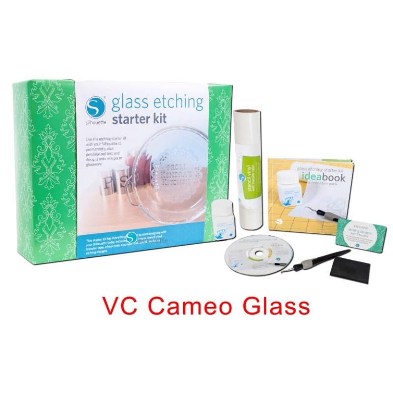 Cameo Glass Etching Starter Kit Liza's Creations & Kodak Express
